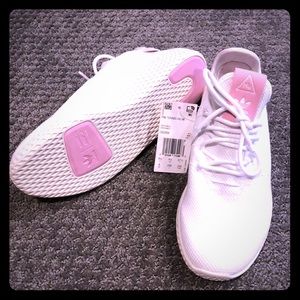 Pink and White Adidas Sneakers, NWTs